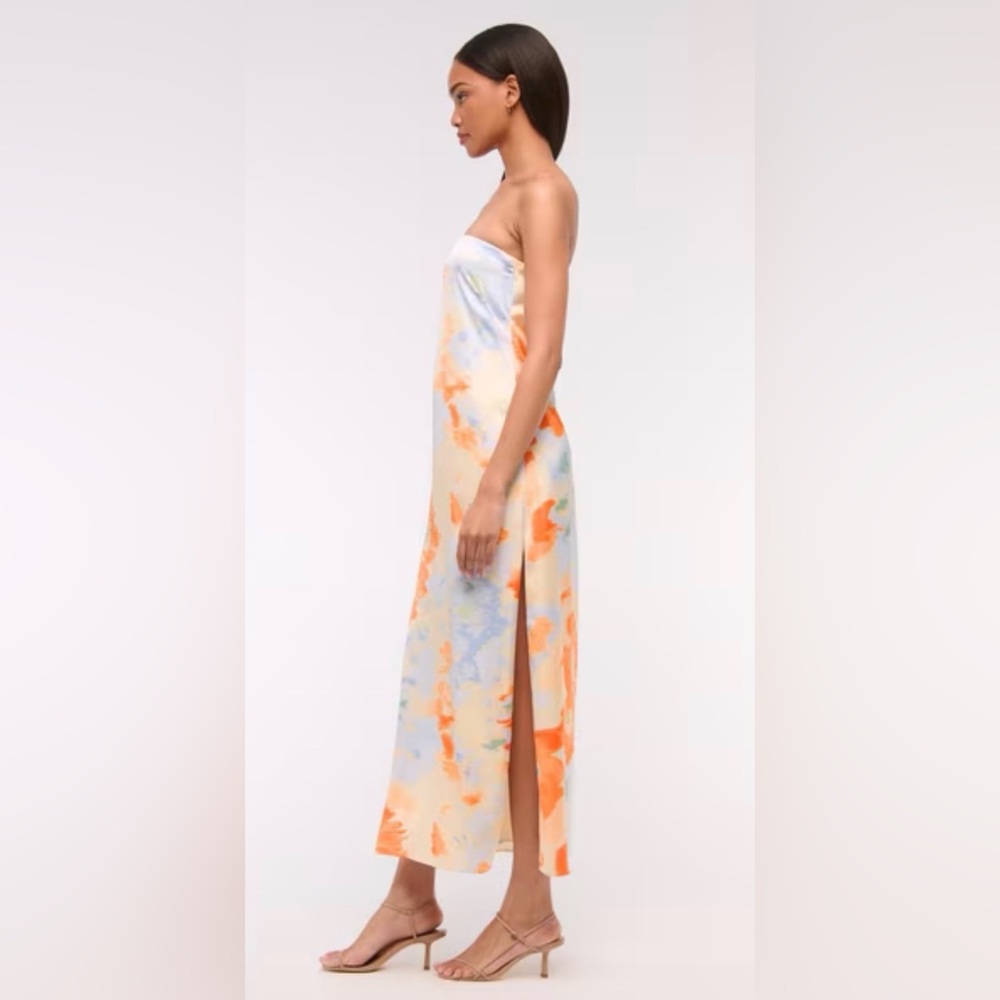 NWT Abercrombie & Fitch Julia Strapless Slip Maxi Dress - Picture 5 of 7